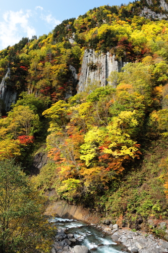 天人峡の紅葉